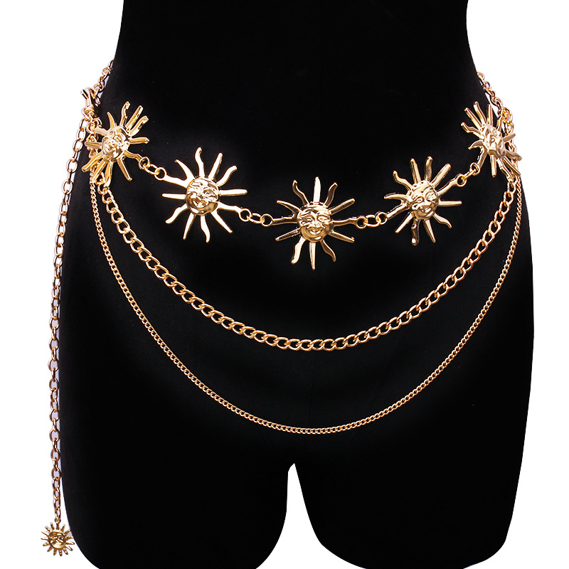 Body Jewelry Luxury - Chunky Multilayer Punk Gothic Moon Sun