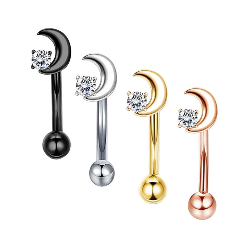 Rook Curved Barbell - 16G Stainless Steel Rook Daith Earrings
