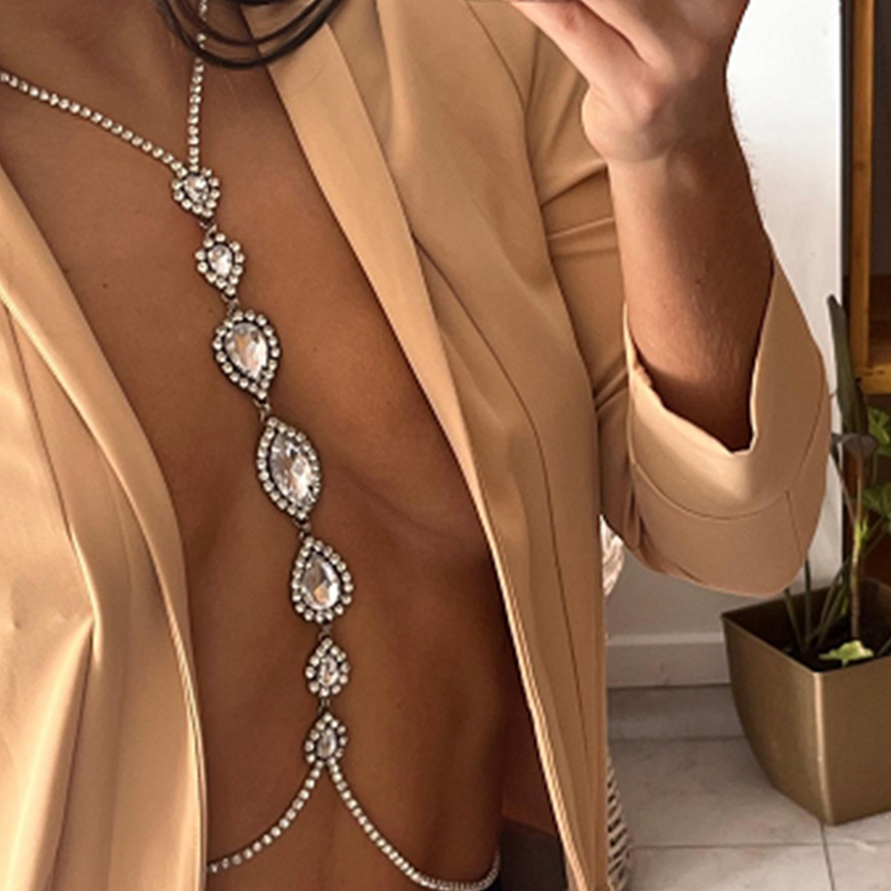 Fashion Sexy Water Drop Neckla - مراجعة Body Jewelry Luxury وسعره