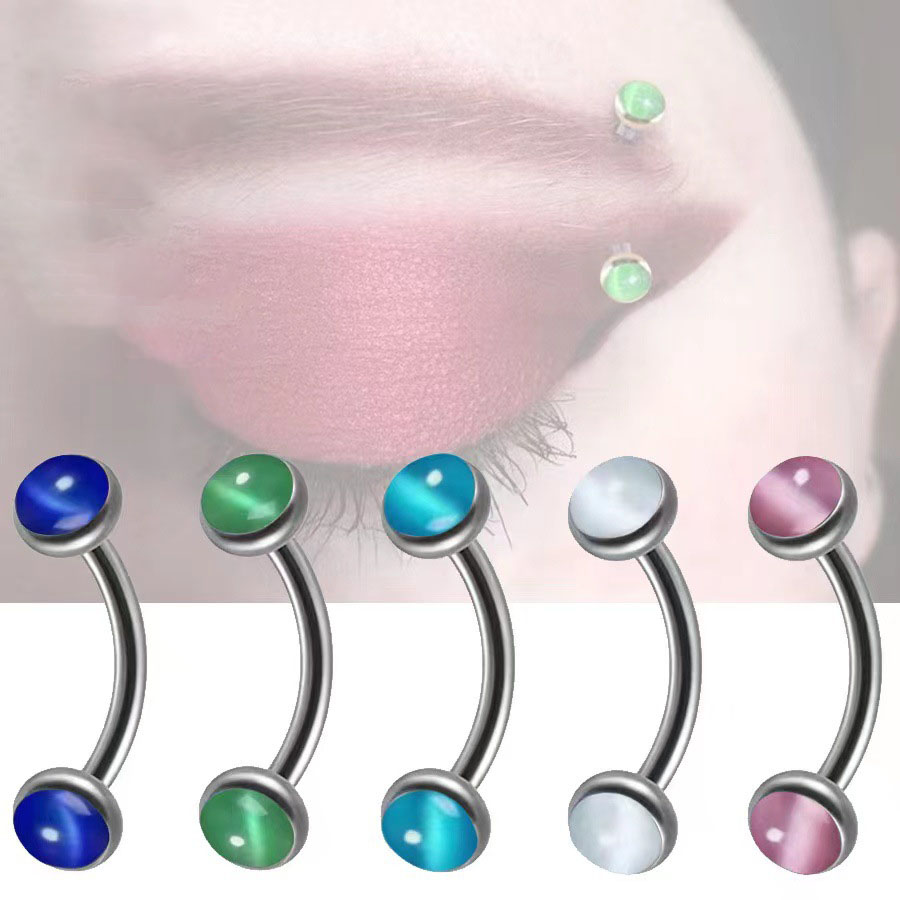 1Piece Eyebrow Piercing Banana - مراجعة Rook Curved Barbell وسعره