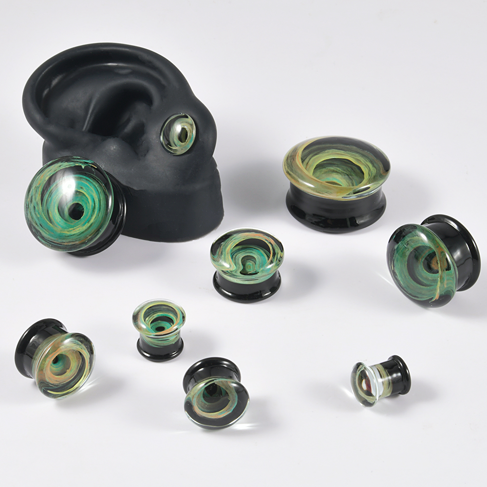 Pair Quality Glass Vortex Ear  - مراجعة Body Jewelry Quality وسعره