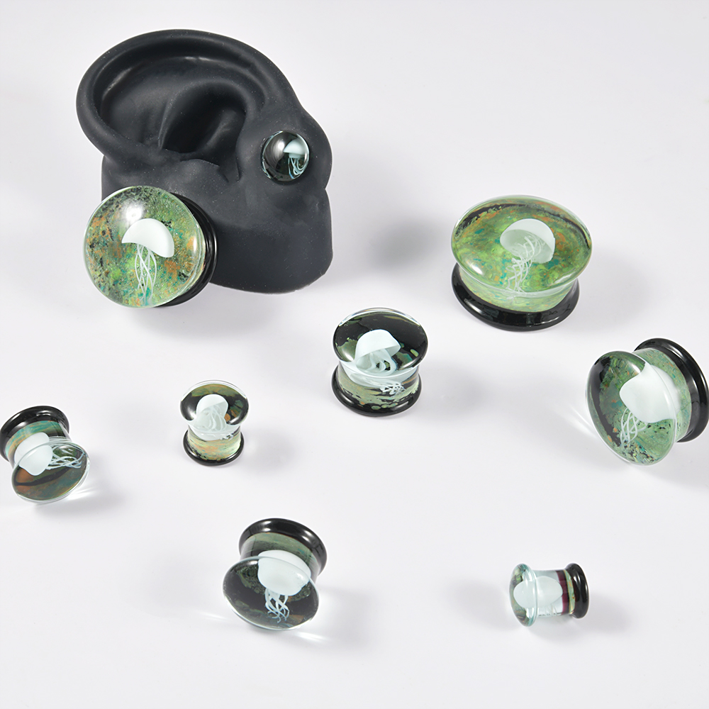 Pair Quality Glass Vortex Ear  - مراجعة Body Jewelry Quality وسعره