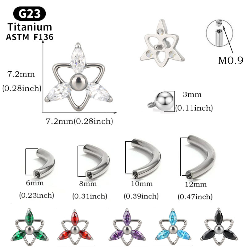 NORYAN ASTM F136 Titanium Trin - مراجعة Rook Curved Barbell وسعره