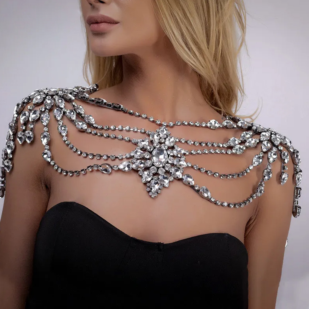 Boho Crystal Bridal Shoulder C - مراجعة Body Jewelry Luxury وسعره