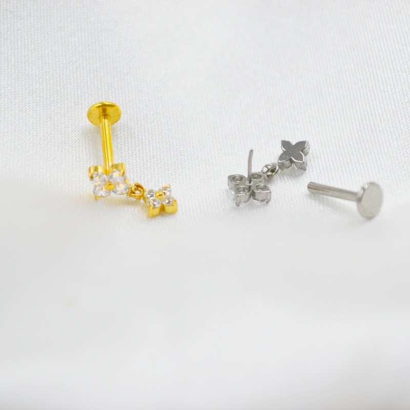 10pcs Body Jewelry G23 Titaniu - مراجعة Rook Curved Barbell وسعره
