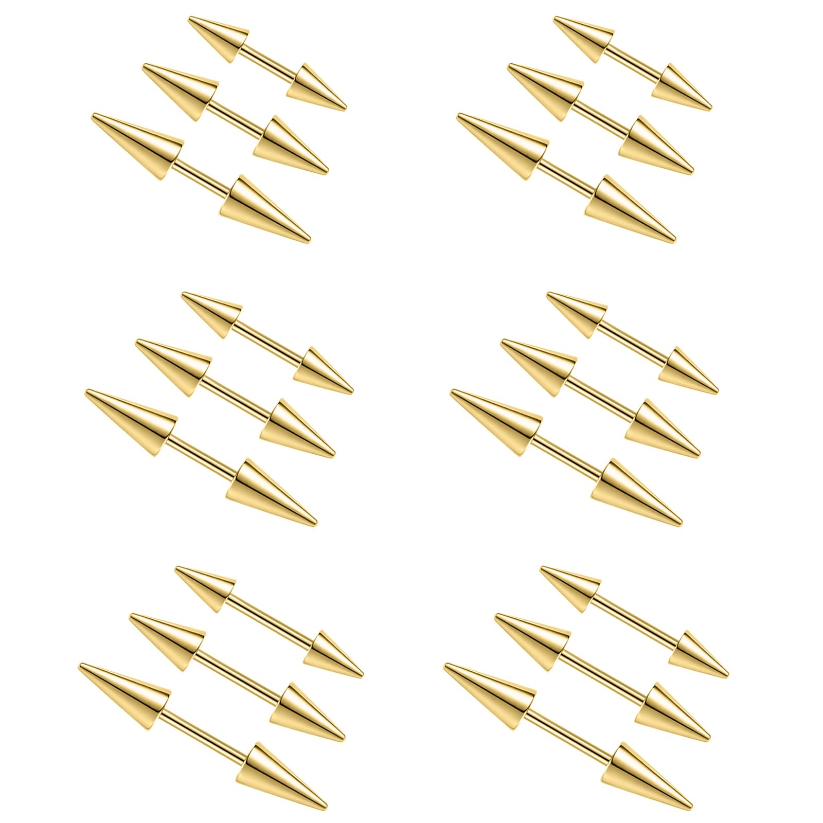 2Pcs 16G Spike Eyebrow Piercin - مراجعة Rook Curved Barbell وسعره