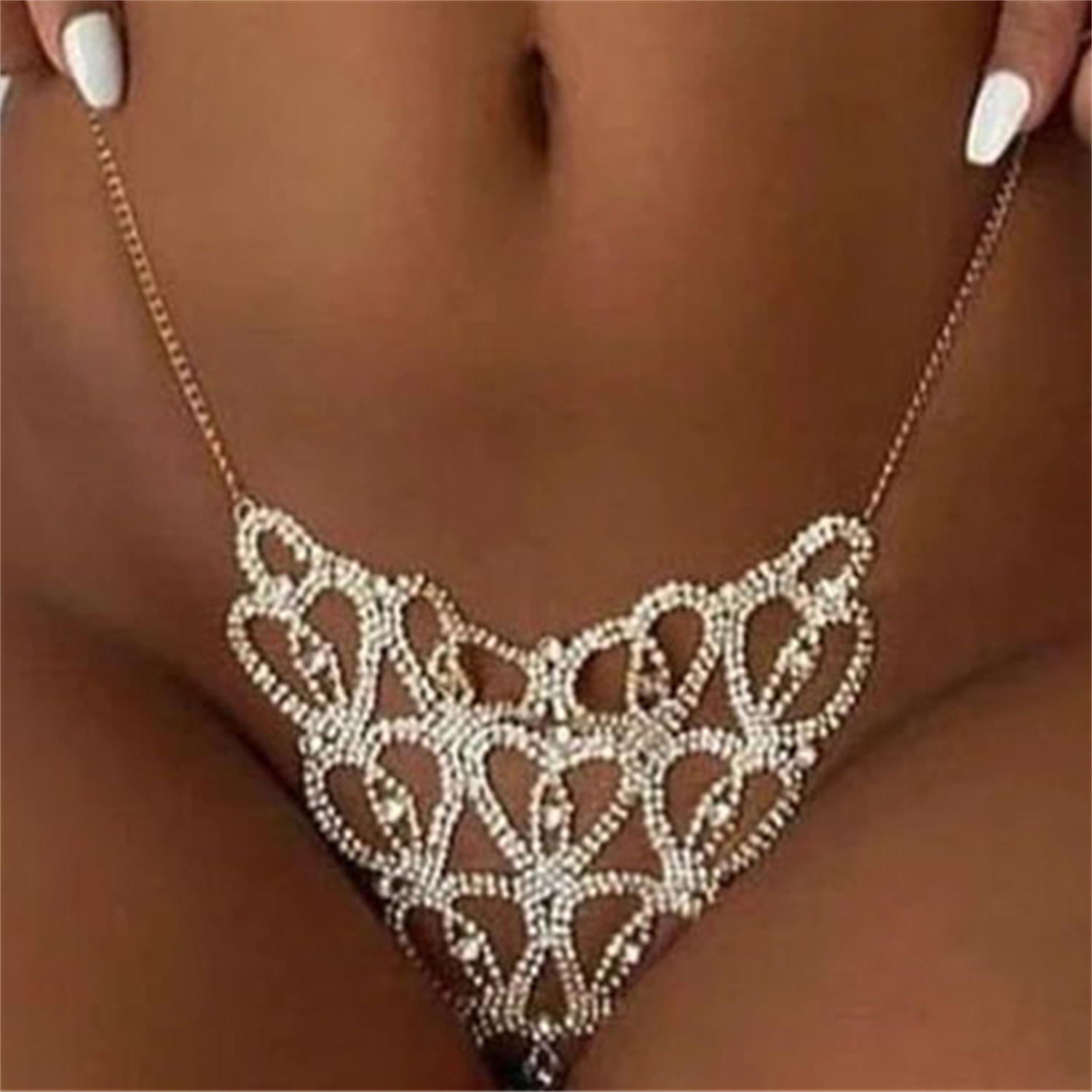 Sexy Body Chain Heart-shaped T - مراجعة Body Jewelry Luxury وسعره