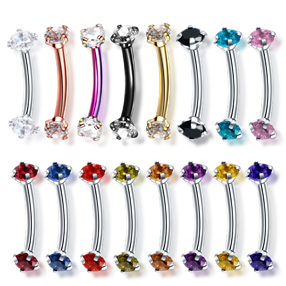 1PC Steel Curved Barbell Pierc - مراجعة Rook Curved Barbell وسعره