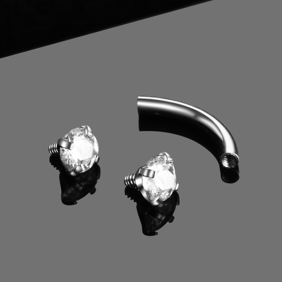 1PC Steel Curved Barbell Pierc - مراجعة Rook Curved Barbell وسعره
