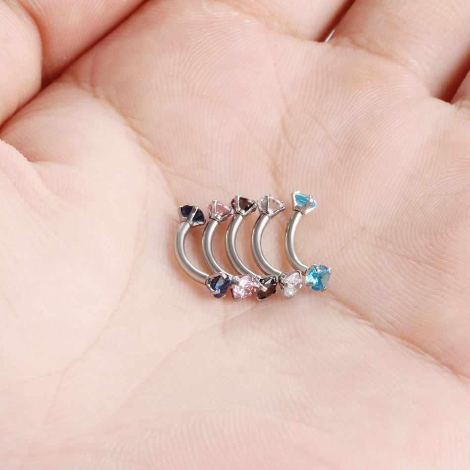 1PC Steel Curved Barbell Pierc - مراجعة Rook Curved Barbell وسعره