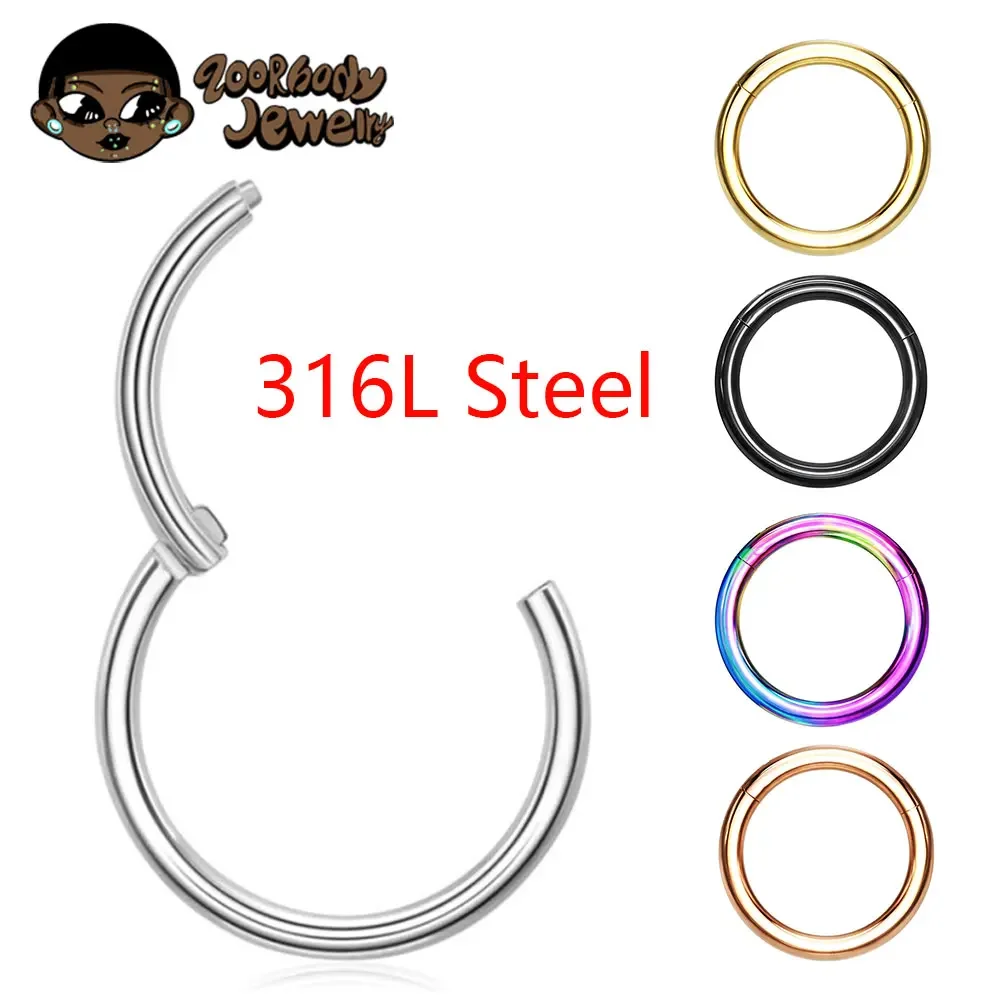 10Pcs 316L Stainless Steel Nos - مراجعة Body Jewelry Quality وسعره