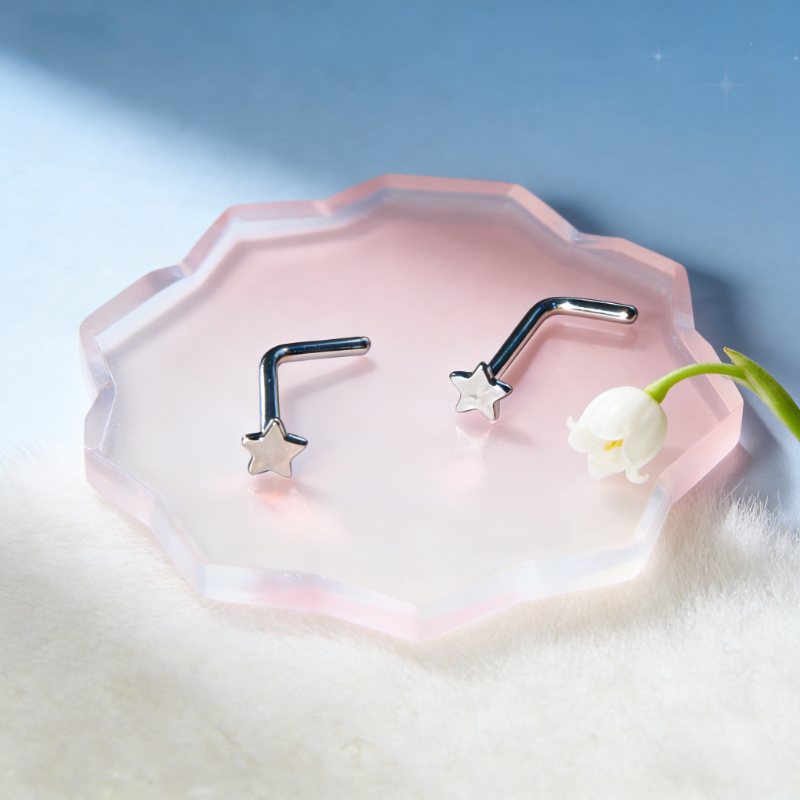 1Pc Trendy Sweet Cool Style St - مراجعة Body Jewelry Quality وسعره