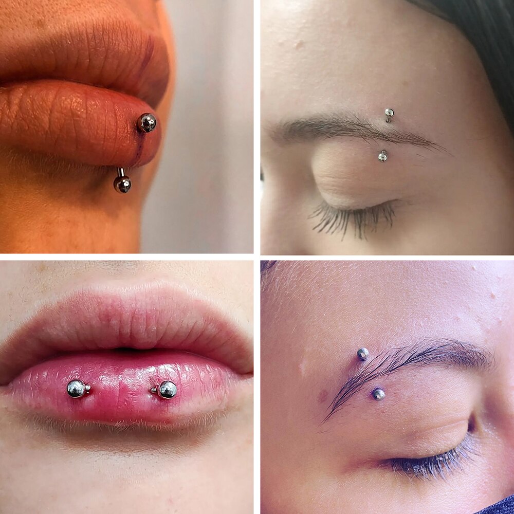 1Pc Titanium Piercing Curved B - مراجعة Rook Curved Barbell وسعره