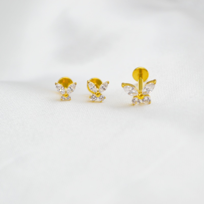 10pcs 16G G23 Titanium Astm F1 - مراجعة Rook Curved Barbell وسعره