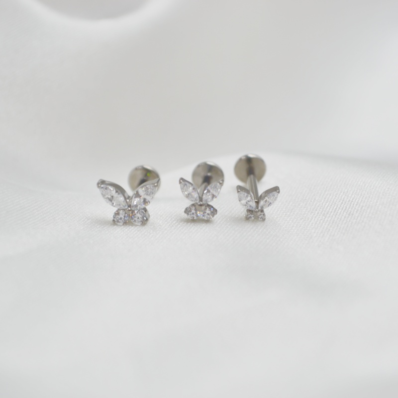 10pcs 16G G23 Titanium Astm F1 - مراجعة Rook Curved Barbell وسعره