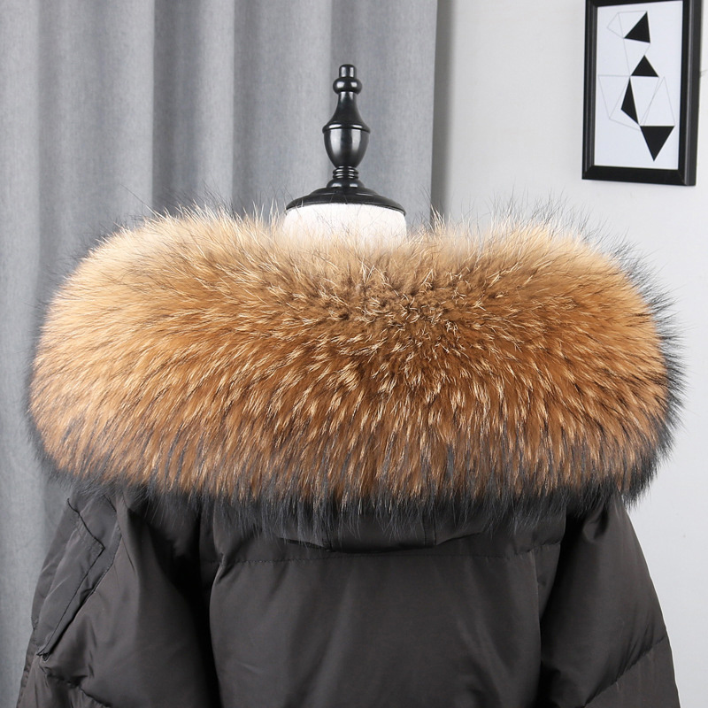 100% Real Fur Collar Coat Wint - مراجعة Body Jewelry Luxury وسعره