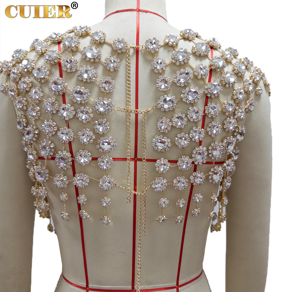CUIER Women's Gold Rhinestone  - مراجعة Body Jewelry Luxury وسعره