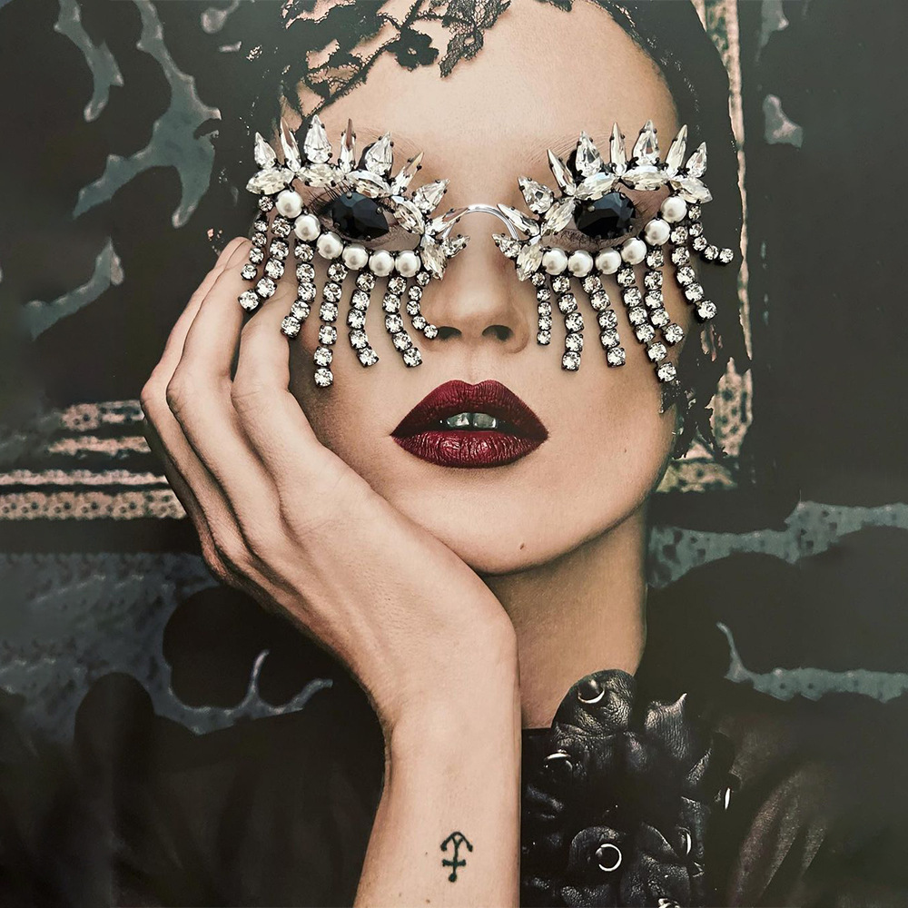 Stonefans Tassel Glasses Frame - مراجعة Body Jewelry Luxury وسعره