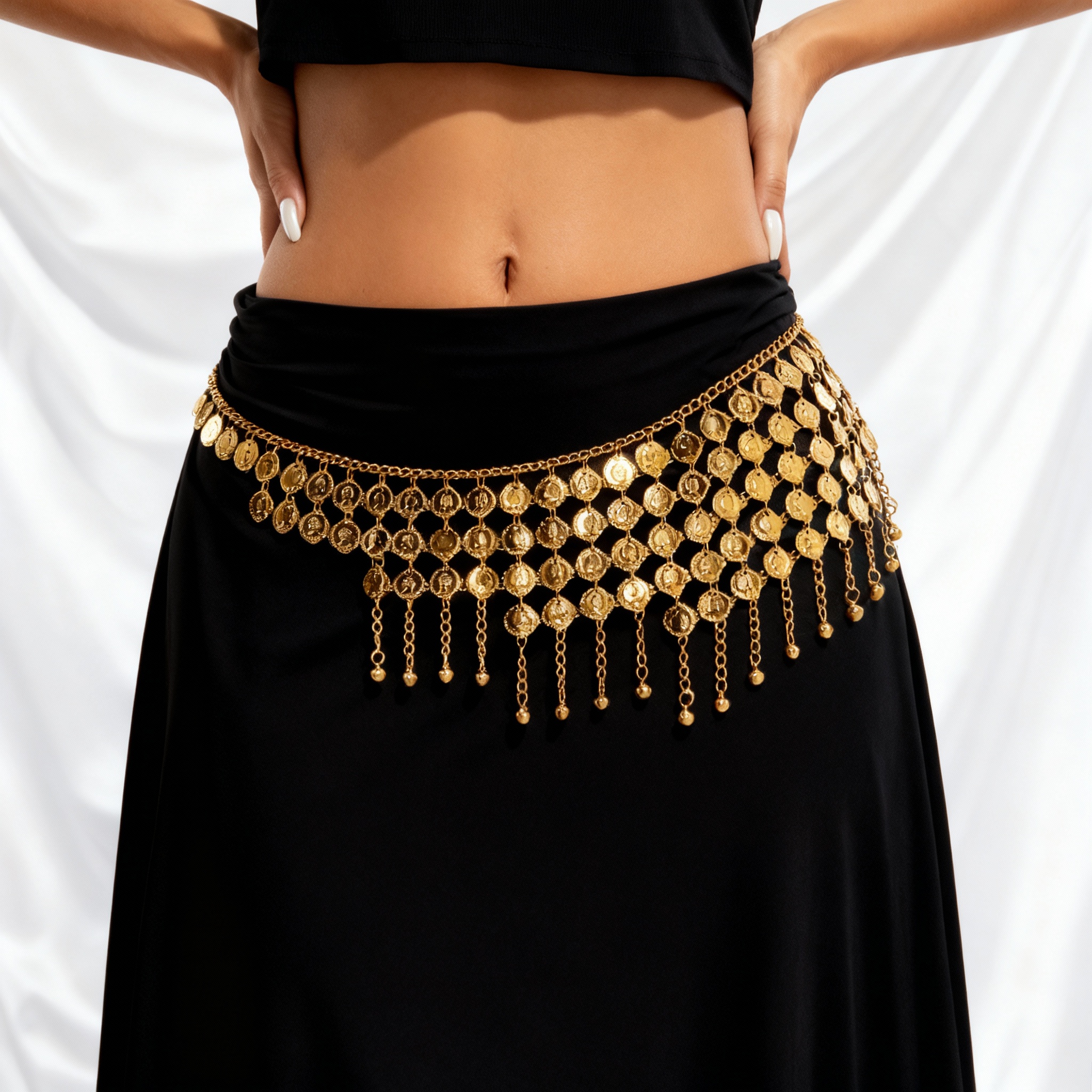 Boho Beauty Portrait Coin Bell - مراجعة Body Jewelry Luxury وسعره